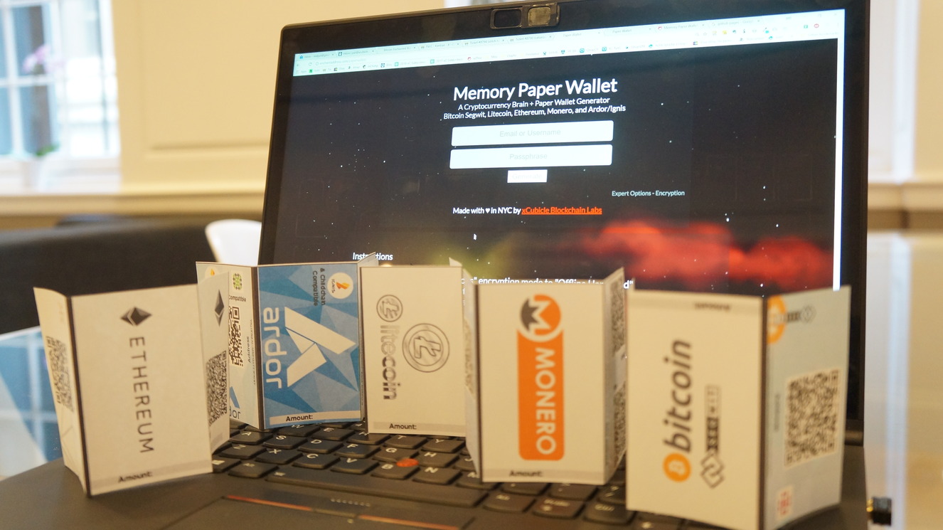 Multi-Cryptocurreny Memory Paper Wallet | XCUBICLE - Hardware Repairs ...